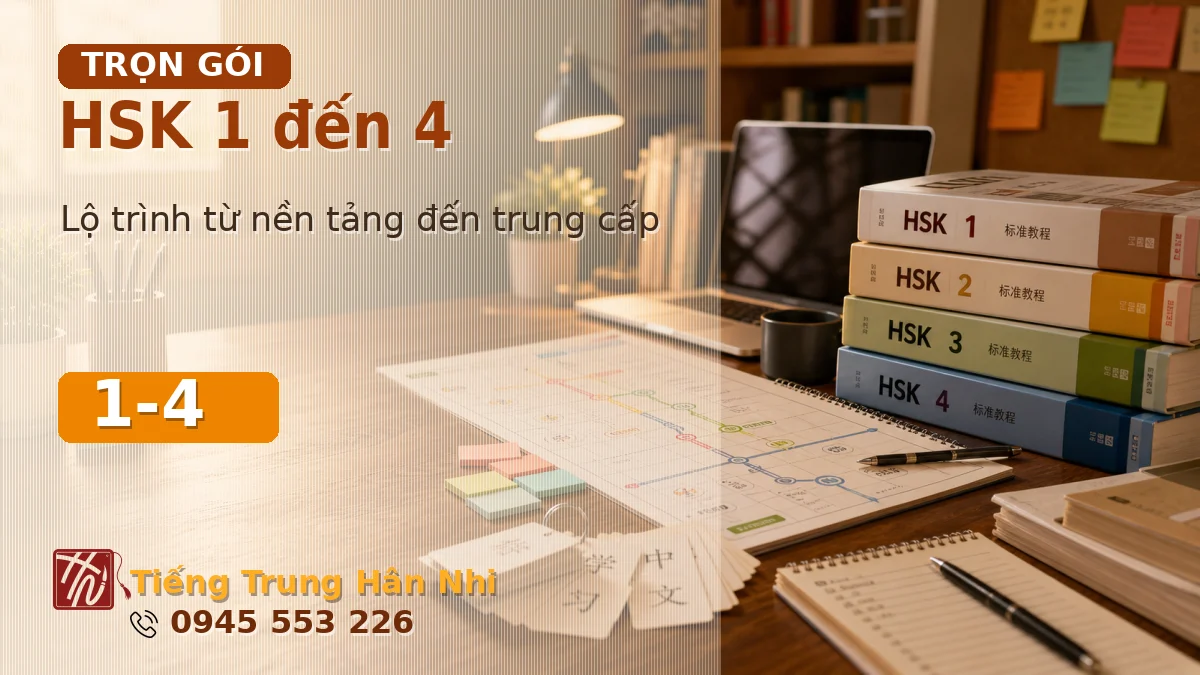 Trọn gói HSK 1 đến 4