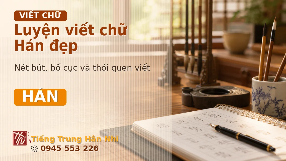 Luyện viết chữ Hán đẹp